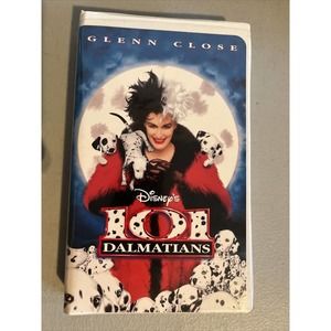 101 Dalmatians Glenn Close 1996 1997 Disney's VHS Release
